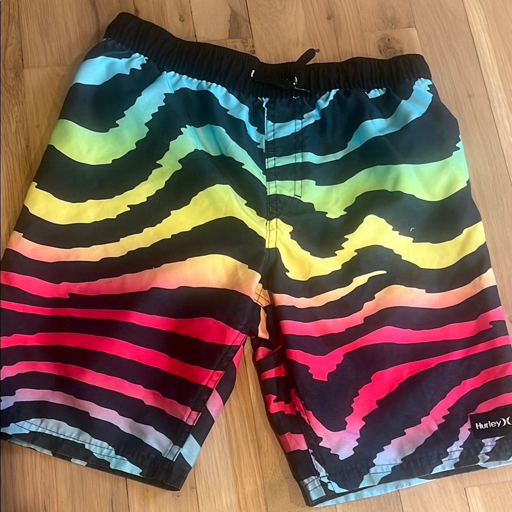 Hurley Black and Red Board Shorts Vibrant Swimwear